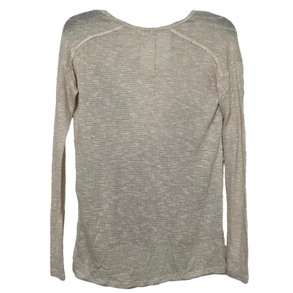 Bethany Mota Holiday Tree Knit Top Cream Long sleeves Size XS - Picture 3 of 16